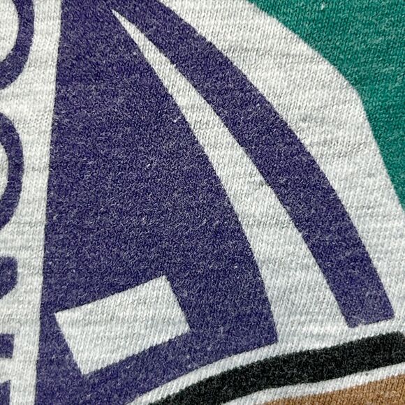 Vintage Owen Cyclery Chattanooga T Shirt Mens Medium Bicycling Cycler 90s Gray - Picture 5 of 10